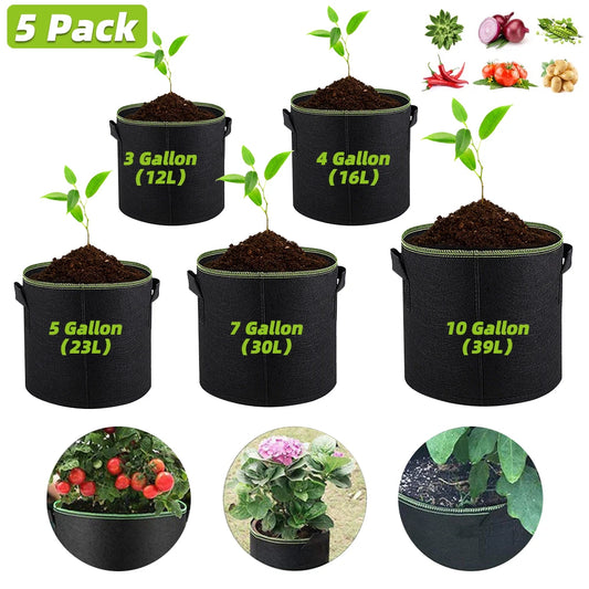 5PCS Fruit and Vegetable Grow Bags.