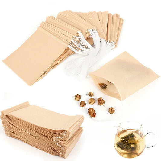 Biodegradable Disposable Teabags with Drawstring